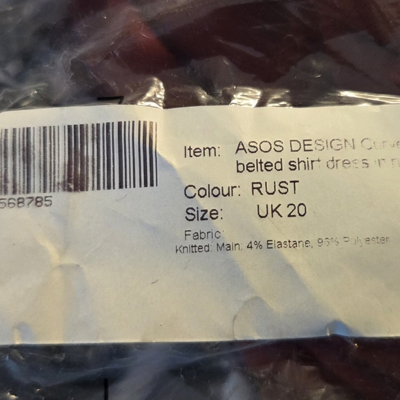 ASOS Long Sleeve Rust Dress - Picture 6 of 6